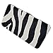 BLACK & WHITE ZEBRA PRINT FLAT WALLET