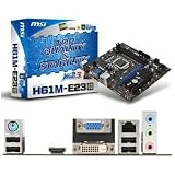 MSI H61M-E23 B3 Desktop Motherboard - Intel - Socket H2 LGA-1155 HDMI 3 USB 2.0 Ports