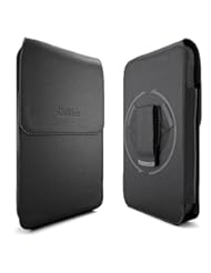 Wireless: CellBee? Samsung Galaxy S4 / S3 / S2 Premium Leather Pouch Carrying Case with Belt Clip Belt Loops Holster for Samsung Galaxy S4/S3/S2(Perfect Fits with Otterbox Commuter / Defender Case on Lifeproof Case on) w/ Stylus Touch Pen (Vertical Black) - CellBee