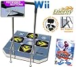 Wii Dance Dance Revolution DDR Energy Arcade Metal Dance Pad with Recessed Buttons and Handle Bar +