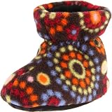 ACORN Easy Bootie (Infant/Toddler),Chocolate Dots,0-6 Months (US Infant 0-2 M)