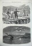West Indies 1865 Ship Night Jacmel Hayti Mountains Army