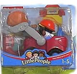 Fisher Price Little People Construction Worker with Bulldozer Vehicle