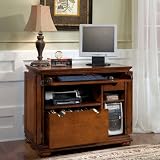Homestead Warm Oak Computer Cart