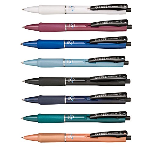 セーラー ボールペン ジーフリー  G-FREE 【8本セット】