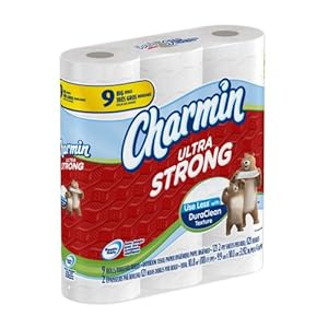 Charmin Ultra Strong Toilet Paper Big Roll 9-Count, 121 sheets (Pack of 4)