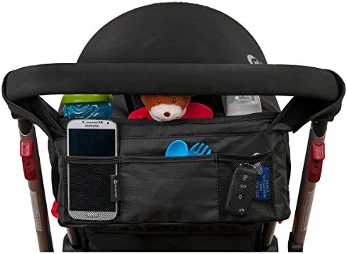Universal Stroller Organizer Bag with Shoulder Strap 2 Color Choices Plus Bonus Lovey Toy Perfect for Baby Shower or New Parents Buy Something Different