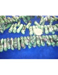 GENUINE Ruby Zoisite 17" STRAND PEANUT Beads 45 TO 50 BEADS 1.5 " LONG..BEWARE OF COUNTERFEIT RUBY ZOISITE ON AMAZON SELLING UNDER $10 STRAND