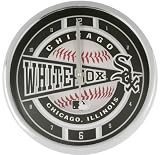 Chicago White Sox Chrome Clock