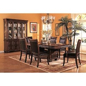 Coaster Company Westminster 7 Piece Double Pedestal Dining Table Set
