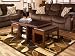 Lance Rectangular Cocktail With Two Nesting Ottomans