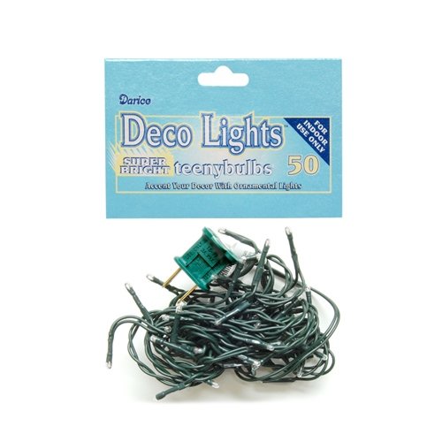 CWI Gifts 50 Count Teeny Lights, Green