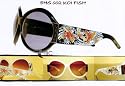 ED HARDY VINTAGE TATTOO SUNGLASSES EHS 002 KOI FISH CLOUD FRAME BROWN GRADIENT LENSES