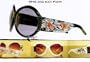 ED HARDY VINTAGE TATTOO SUNGLASSES EHS 002 KOI FISH CLOUD FRAME BROWN GRADIENT LENSES