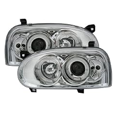 Angel Eyes Scheinwerfer Set, passend f�r VW Golf 3 (alle). Ausf�hrung: Klarglas Chrom.