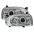 Angel Eyes Scheinwerfer Set, passend f�r VW Golf 3 (alle). Ausf�hrung: Klarglas Chrom.