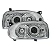 Angel Eyes Scheinwerfer Set, passend f�r VW Golf 3 (alle). Ausf�hrung: Klarglas Chrom.