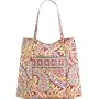 Vera Bradley Curvy Tote Bag Purse Capri Melon