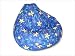 Elite Products 30-1021-810 - Child Prints Collection Large Bean Bag- Starfish and Seahorses