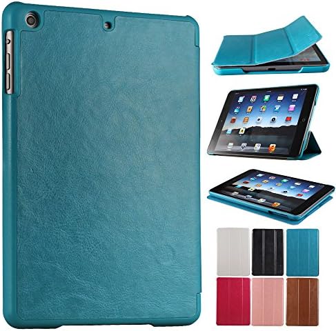 KEVENZ ® iPad Tri-Fold Slim Case Covers for iPad Mini 1/ Mini 2 PU Leather Cover Case - BLUE - K107