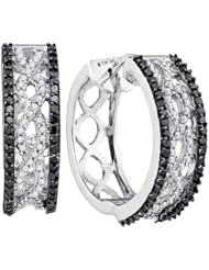 0.75CTW-DIA BLACK DIAMOND FASHION EARRING