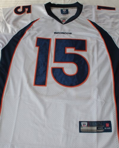 Tim Tebow Denver Broncos White Sewn Jersey - Size 50 (Large)