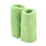 Extra Long Terry Wrist Band Pair- Lime