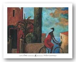 La Ciclista by Didier Lourenco 30.5"x23" Art Print Poster