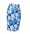 Boys Swim Trunks with pockets. White/Blue Floral Sizes SM-XL