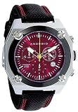 Android Men's AD350BR Silverjet Swiss Chronograph Burgundy Dial Watch