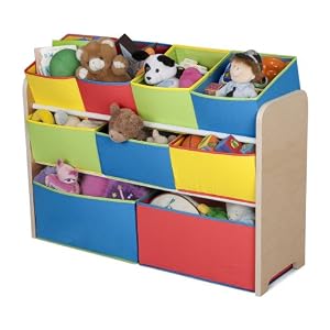 Delta Multi-Color Deluxe Toy Organizer with Storage Bins
