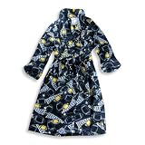 Carters Watch the Wear - Boys Fleece Robe, Navy, Yellow