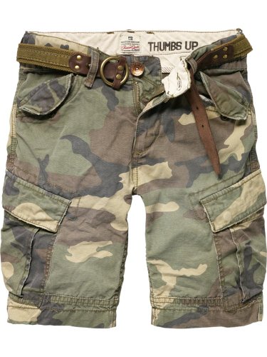 Scotch Shrunk Jungen Hose 12410281513 - military cargo short loose fit+belt, Gr. 128 (8),  Preisvergleich