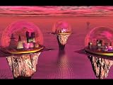 Surreal Sphere Cities #2, 16in.x20in., Canvas Giclee,