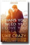 Like Crazy Poster - 2011 Movie Promo Flyer - 11 X 17 Anton Yelchin M