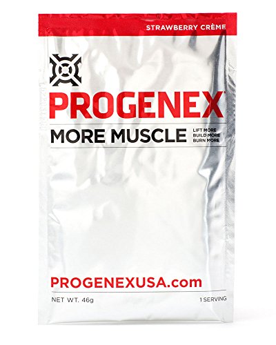 PROGENEX® More Muscle Single Serves Individual Sports Nutrition And Performance Enhancing Supplements (Strawberry Creme)