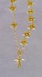 Silver Plated Bracelet with Holy Spirit Doves and Gold Plated Beads, and Gift Box - MADE IN ITALY