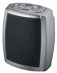 DeLonghi DCH1030 Safeheat 1500W Basic Ceramic Heater - Gray/Black