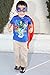 ROXX Superhero Superman Kids Girl And Boy Cape and Mask Costume for Child