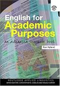English for Academic Purposes: An Advanced Resource Book (Routledge Applied Linguistics)