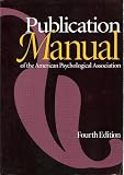 Publication Manual of the American Psychological Association, Fifth Edition