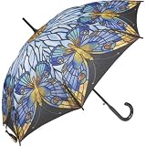 Galleria Tiffany Butterfly Auto Stick Umbrella