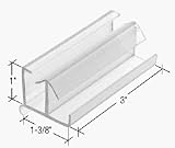 1-3/8 Wide Sliding Shower Door Bottom Guide