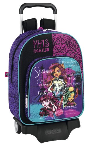 Trolley Monster High grand sac à roulettes SCARIS