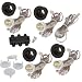 DEKOR LED Recessed Stair Lights Step Lighting for Indoor Outdoor Use (Antique Metal Black, Add-On 4 Pack)