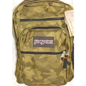Jansport Big Student Backpack True Camo Surplus Green