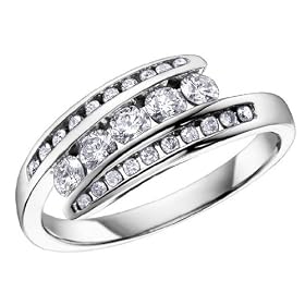 Journey Diamond Anniversary Ring 1/4 Carat in 14K White Gold Journey Diamond Anniversary Ring 1/4 Carat (ctw) in 14K White Gold