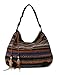 Scarleton Striped Jacquard Hobo Bag H1581