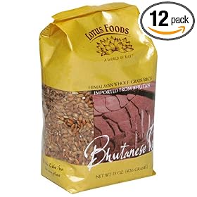 Lotus Foods Bhutanese Red Rice, 15-Ounce Bags (Pack of 12)