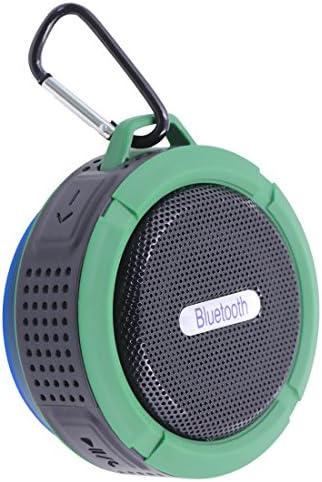 HAOGOODS Wireless Waterproof Outdoor Shower Speaker with 3W Speaker Suction Cup MicHands-Free Speakerphone - Green
